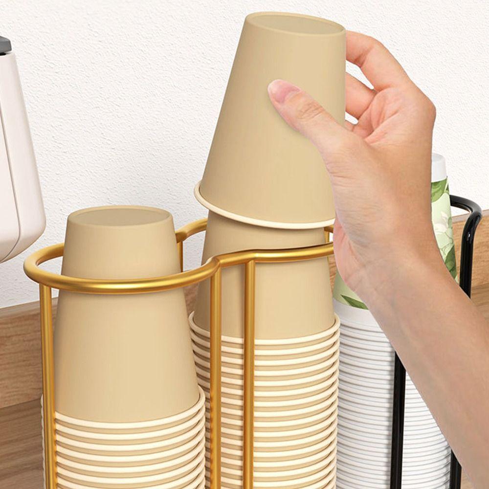 Cup Organizier Disposable Cup Picker Plastic Cup Holder Desktop Cup Storage Rack
