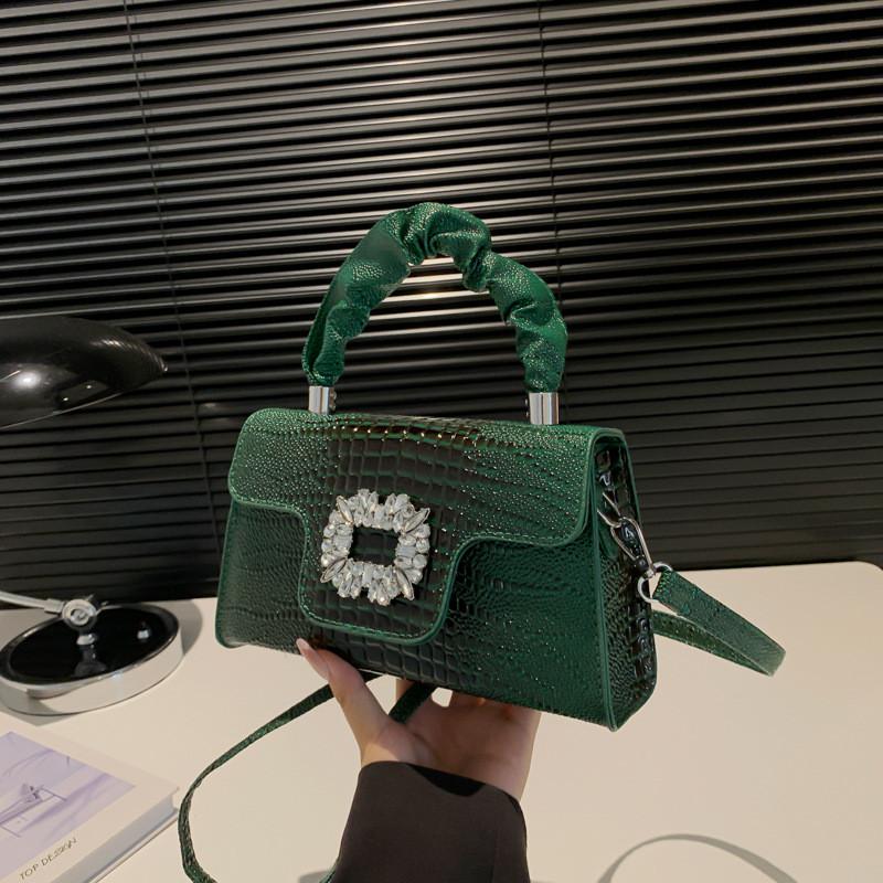 Fashionable Small Pu Square Shoulder Bag With Top Flap For Everyday Women
