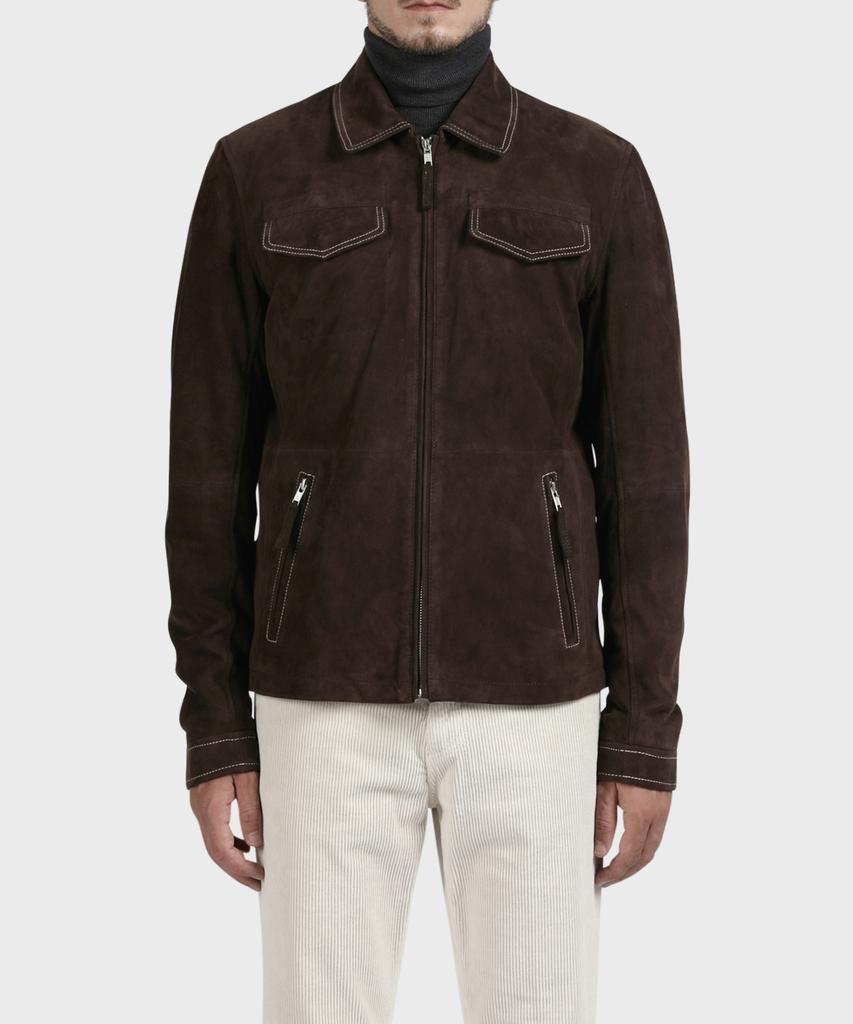 Panicale Dark Brown Suede Goatskin Jumper