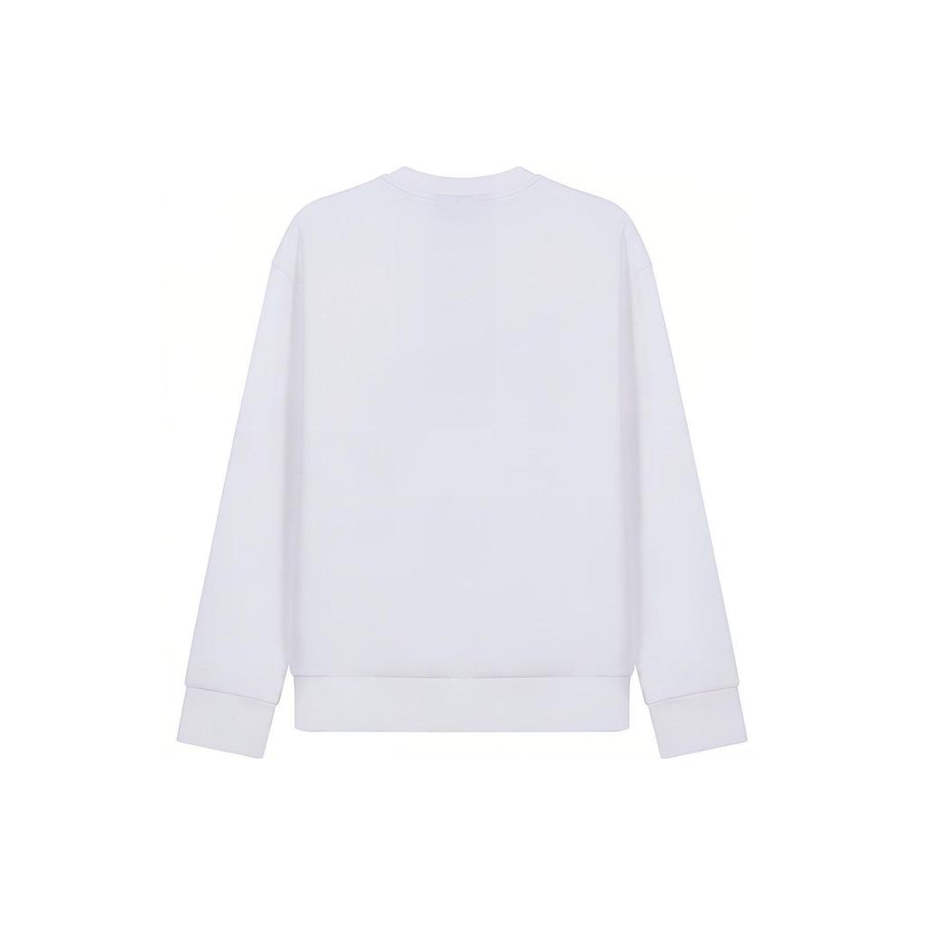 EMPORIO ARMANI Sweatshirts Men's White Crew Neck Moderate Straight Fit 6K1M62-1JHSZ-0100