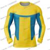 Invincible 2 Rash Guard Diving T-Shirt Pants BJJ Boxing MMA Swimwear Men Summer Long Sleeve Surf Clothing Women GYM Tops Sports
