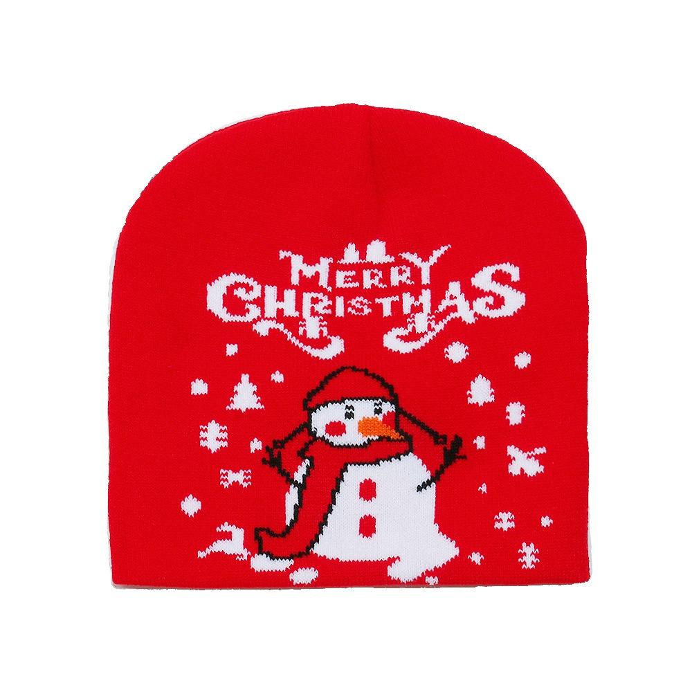 Personality Reindeer Christmas Hat Snowman Bow Pullover Cap New Year Dress Up Cartoon Santa Claus Beanie Hat Male