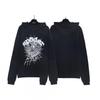 Sp1der Hip Hop Artist Inspired Foil Print 555 Couple Hoodie Pink Unisex Oversized Sweatshirt