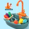 Детская игрушка-раковина Посудомоечная машина Электрическая Автоматическая Образовательная Ответственность Ролевая игра Развлечение Набор игрушек из АБС-пластика Подарки