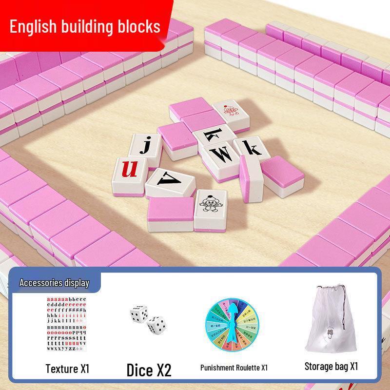 Pinyin Mahjong Tiles & Cards: Early Childhood Educational Learning Toy