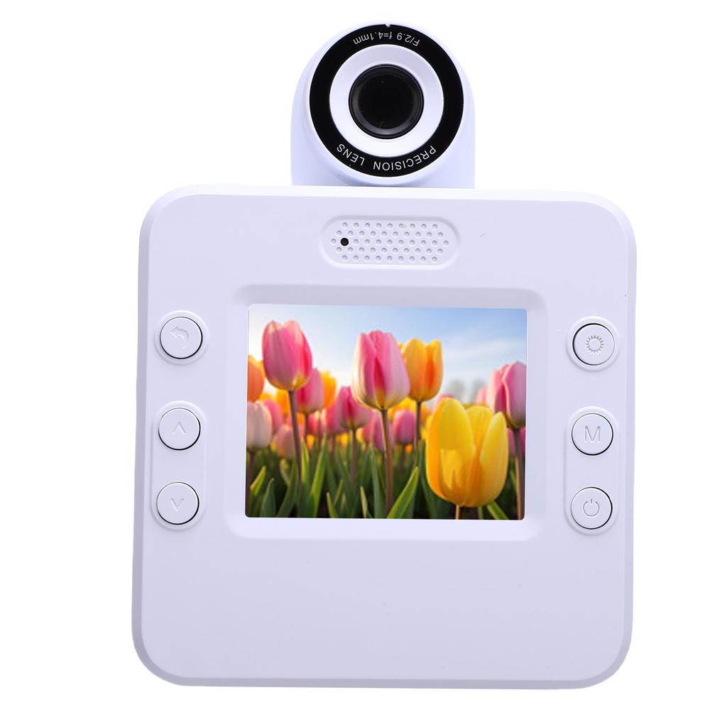 Instant Print Camera 2.4in HD Screen 24MP Photo 1080P Video Multifunctional Thermal Printing Camera for Students
