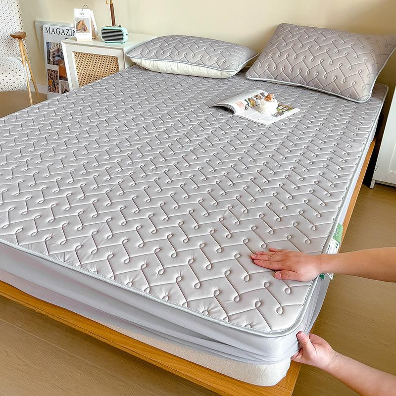 Латексный спальный коврик для матери и ребенка, трехсекционное покрывало с крутым латексным матрасом с шелковой подкладкой, защитный чехол