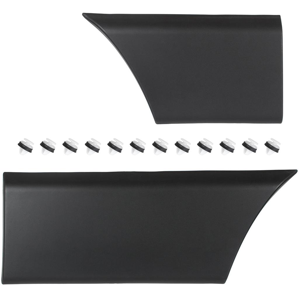 Renault Master III L2 2010+ Left Side Moulding Set (2pcs) Front/Rear of Rear Wheel, No Marker Hole, Clips Included