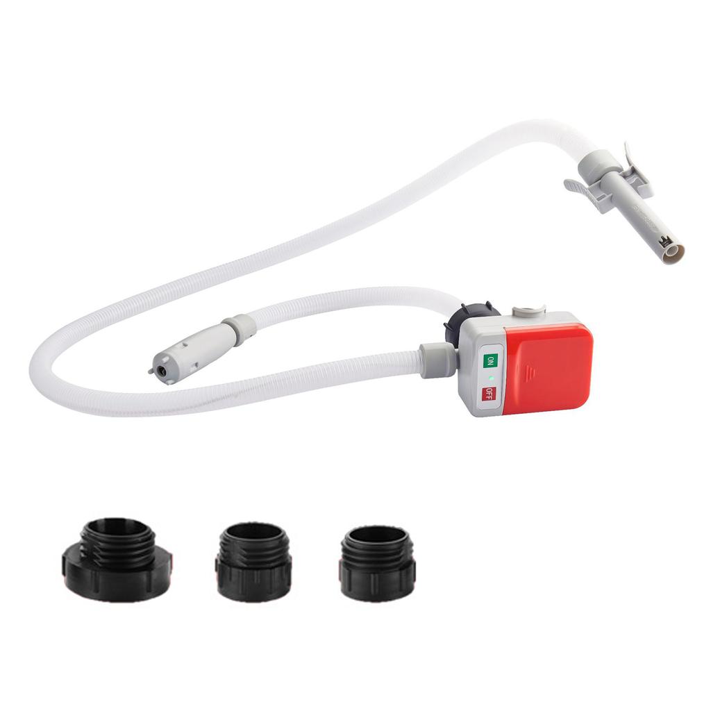 Automatic Fuel Transfer Pump, Portable Battery Powered Liquid Transfer Pump with Auto Stop Function, Flexible Hose, 3