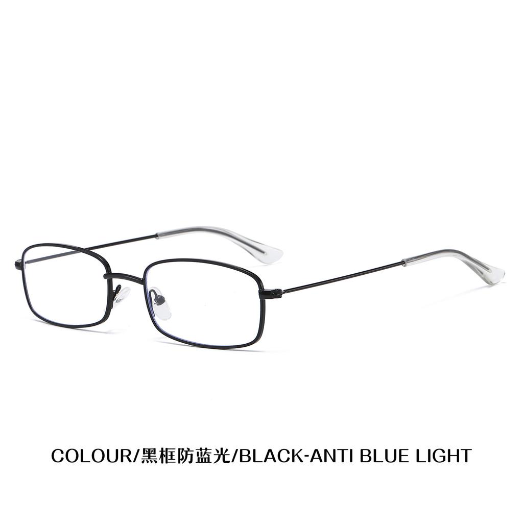 Metal small square sunglasses women's fashion light Korean version sunglasses men'scelebrity street shot flat glasses