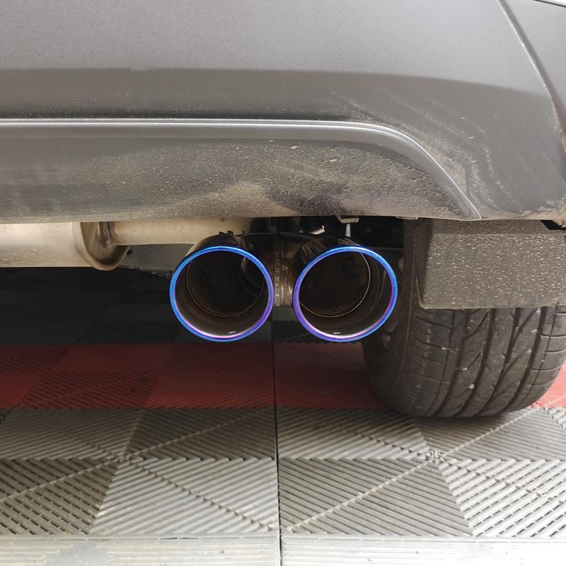 For Toyota C-HR AX10 AX50 2017-2020 Stainless Steel Exhaust Tip Muffler Tail Pipe Decor Cover