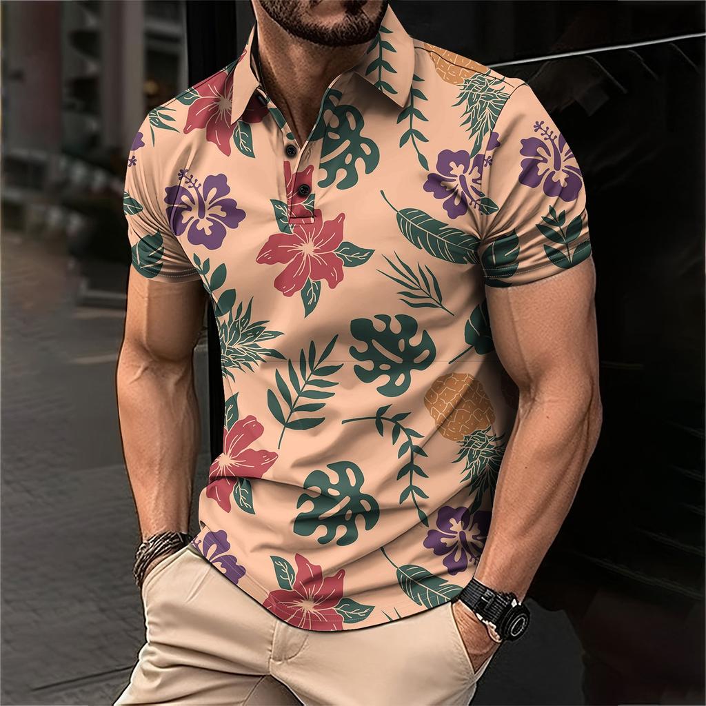 Мужская летняя дышащая рубашка с короткими рукавами и культурой отдыха