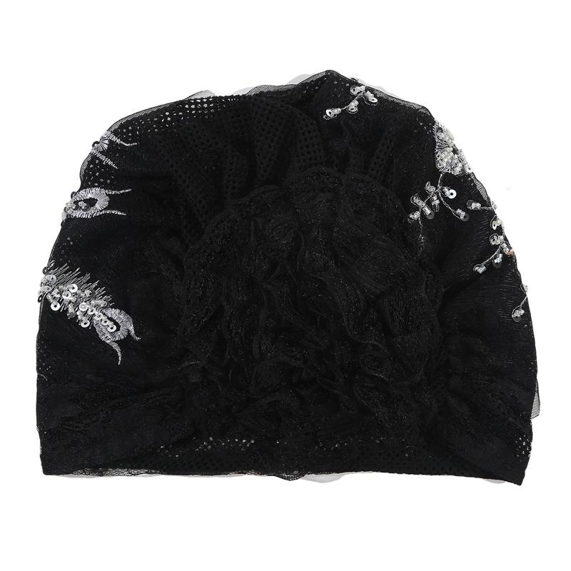 Women Muslim Hijab Lace Lnner Hijab Cap Cotton Stretchy Hat