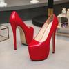 Sexy 18cm Extreme High Heels Shoes Woman Platform Black Red Pink Heeled Pumps Lady Big Size Stripper Fetish Dance Wedding Shoes