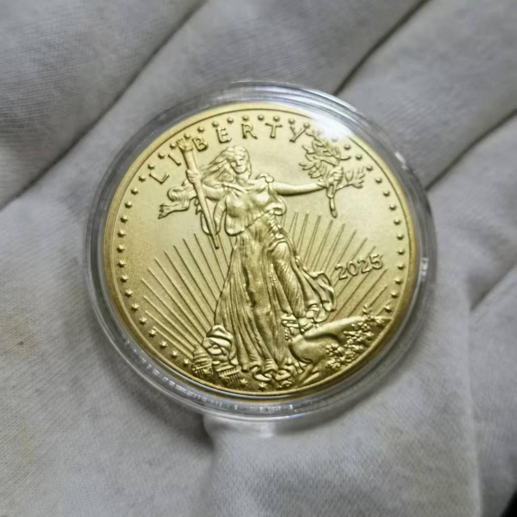Памятная монета Статуи Свободы, памятная медаль, монета, Памятная монета Eagle Ocean из золота и серебра, Рождественский подарок, Наполнители для чулка