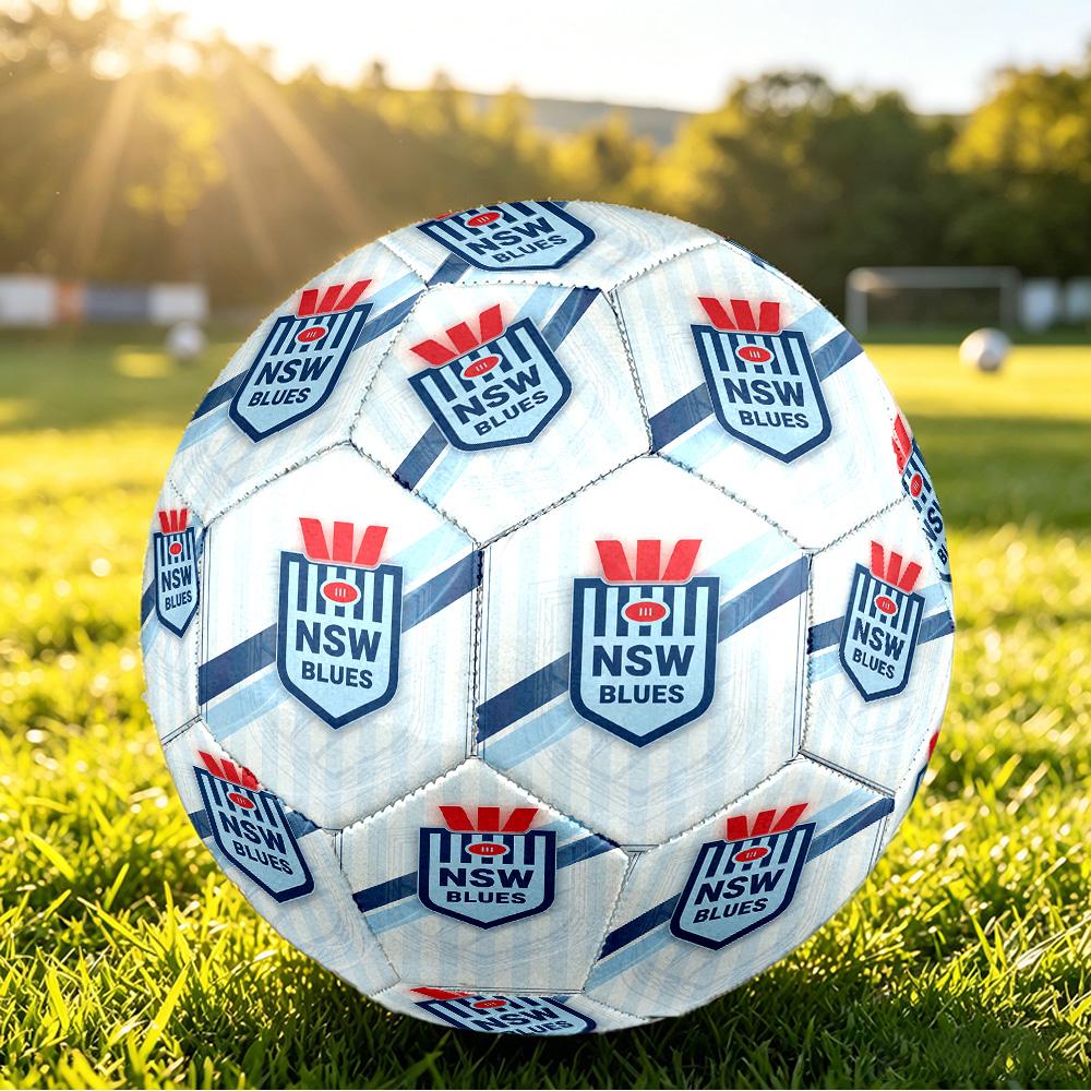NSW Blues Размер 5 Спортивный тренировочный мяч Амортизирующий Прочный мяч Для матчей Ежедневных тренировок Активного отдыха на улице