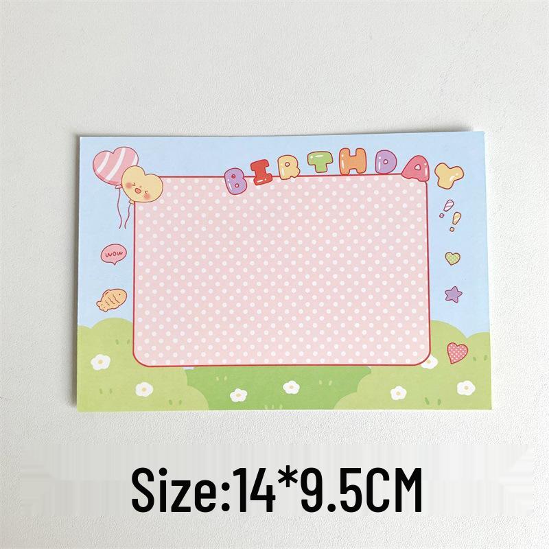 Exquisite Minimalist Christmas Cartoon Greeting Card - Creative Postcard for Birthday Blessings