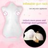 QSM Sex Toy One-piece Transparent Inflatable Gun Frame Pillow Doll Men's Bed Masturbator Fun Can Be Inserted Into Sexual Supplie