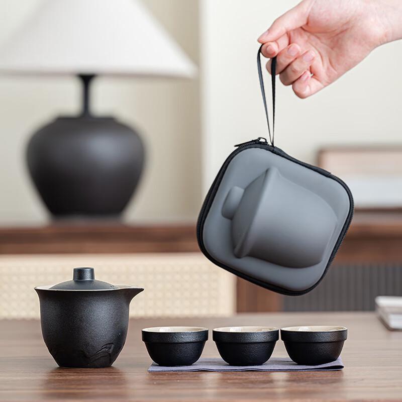 Portable Ceramic Kung Fu Tea Set