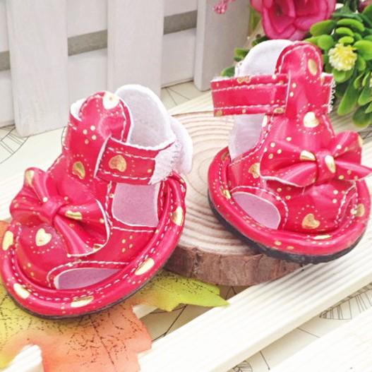 Heart-Shaped Pet Summer Shoes Breathable Waterproof Outdoor Dog Sandals Cool Summer Sale