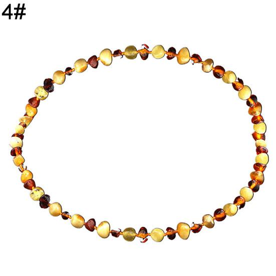 Ретро женское ожерелье из натурального янтаря с бисером, ювелирные изделия, подарок на день матери ручной работы