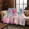 26 Style Cute My Melody Sanrio Flannel Blanket,Warm and Cozy Soft Throw Blanket for Home Bedroom Bed Sofa Travel Cover Kid Gift
