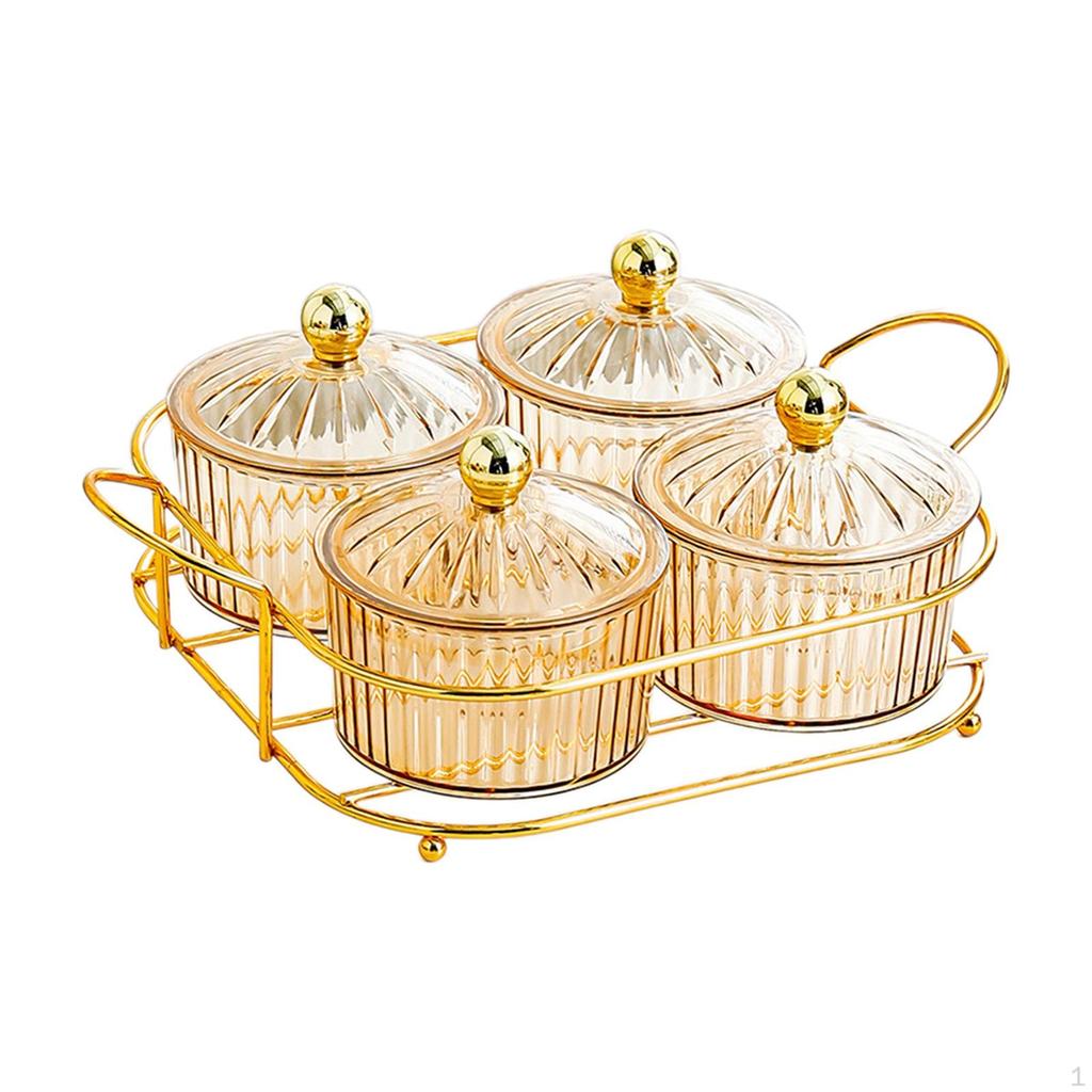 И набор ореховых тарелок для развлечения