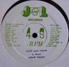 12-дюймовая пластинка LEROY SMART Love Can Grow JJ023 JL Records Ямайка Регги Ска Даб Б/у