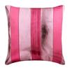 Cushion Covers Pink Throw Pillow Covers Faux Leather Metallic Throw Pillows For Couch Striped Modern Style Easter - Alternating Pink