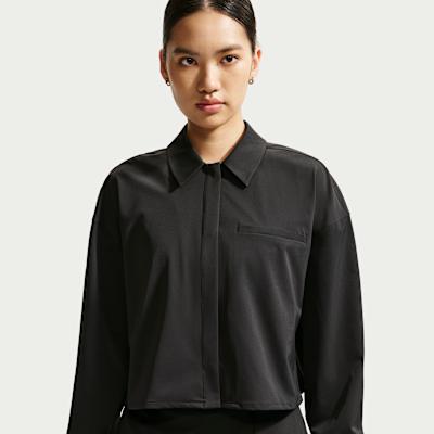 Nike Jackets Women's Black/Dark Smoke Gray Lapel Moderate