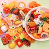 Детский кукольный домик Миниатюрный супермаркет Еда Напитки Бутылка Мебель Ручная тележка Игрушка Домик для кукол Магазин Косплей Игра Детский игровой домик Вечеринка