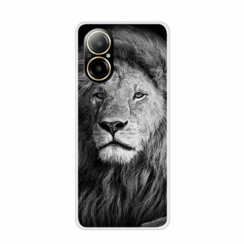 Мягкий чехол для Realme C67 с рисунком животных, роскошная силиконовая крышка для телефона Realme C 67, защитный прозрачный корпус, прозрачные чехлы