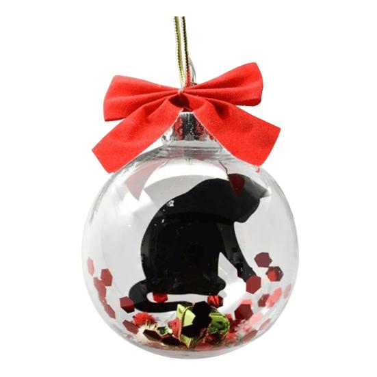 Забавные мини-упаковки, украшение, мини-экспресс-коробка, прозрачный шар, украшение, рождественская елка, подарочная коробка, подвесные украшения