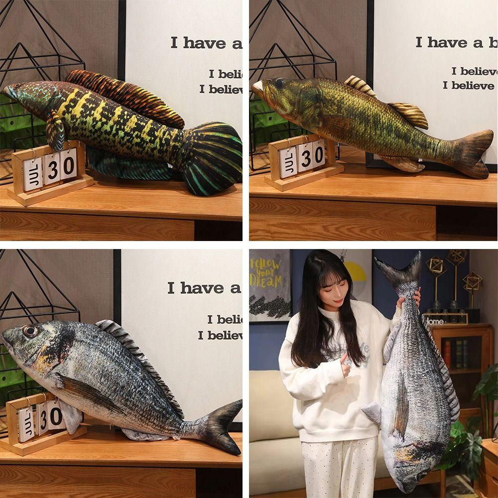 Realistic Stuffed Animal Pillow 40/60cm Carp Plush Pillow Simulation Fish Plush Toy Birthday Gifts