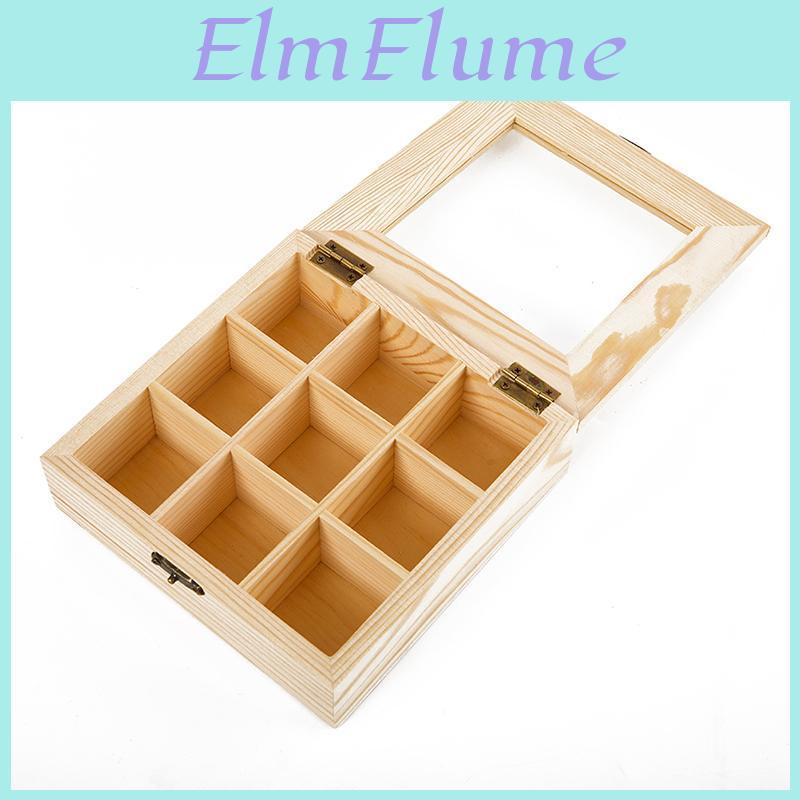 9 Compartments Organizer Box Storage Sugar Bag Container Jewelry Accessories Box