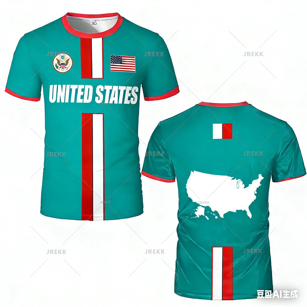 New Summer United States Maillot Football Jersey Breathable Quick Dry Training Football Jerseys Men Women Fashion Sports Tees