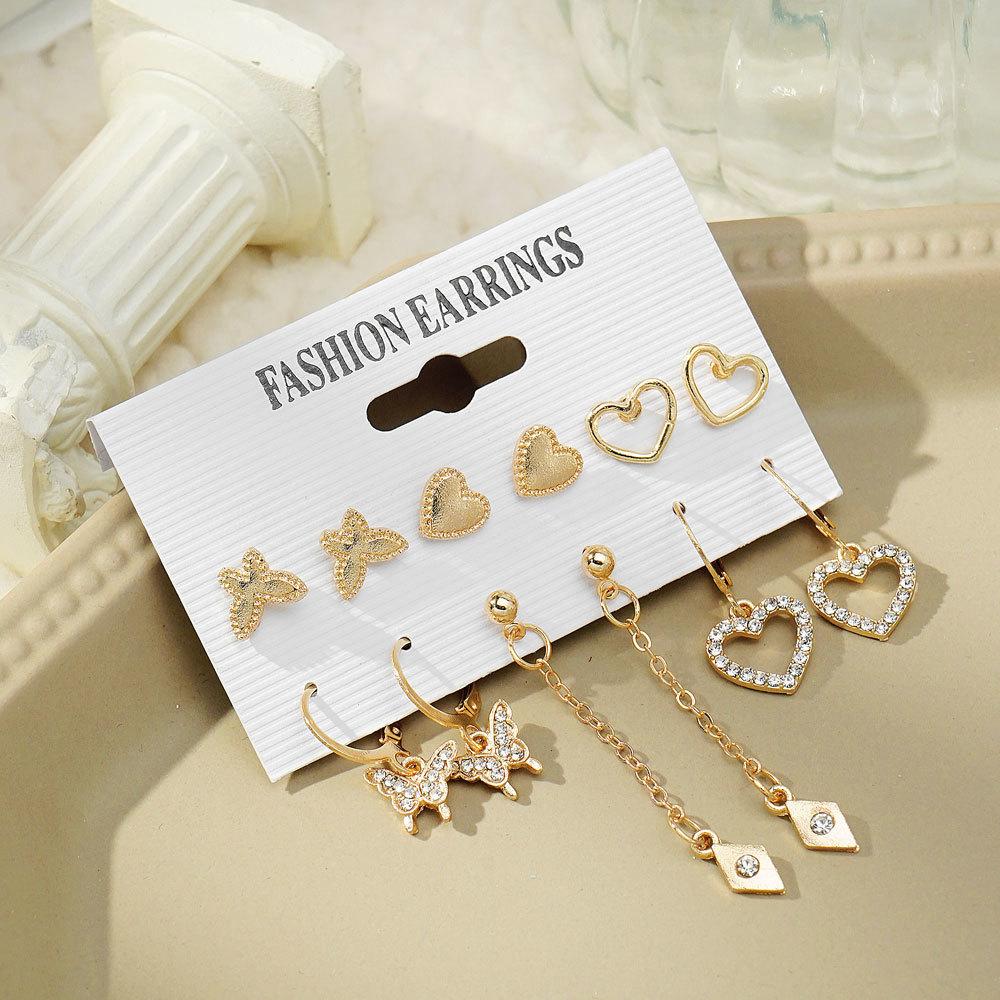 Набор геометрических висячих серег с кисточками и бабочками, женские модные серьги-подвески в богемном стиле