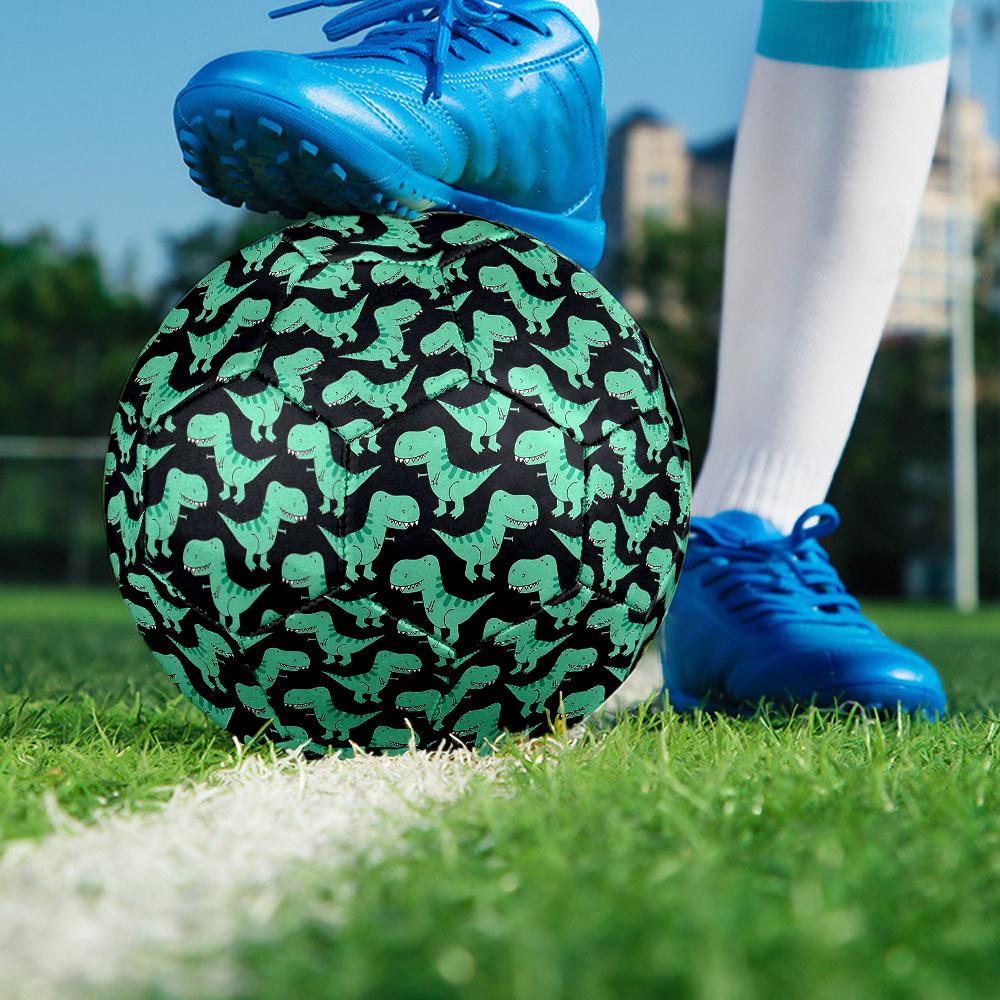1PC Dinosaur Soccer Ball Size 5 Football Machine Sewn Indoor/Outdoor Universal Football Gift W48