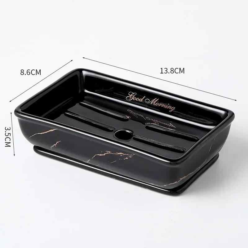 Держатель для мыла Лайт Люкс Керамический Прямоугольный Бытовой Аксессуары для ванной комнаты Мыльницы Органайзер для туалетной комнаты Кухонное хранение