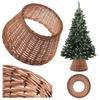 Wicker Christmas Tree Stand Cover 45 Cm Cover Basket Stand Natural