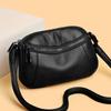 Luxury Soft Genuine Leather Bag for Women Shoulder Messenger Bag Monochromatic Leather Tote Feminine Crossbody Bag Fashion