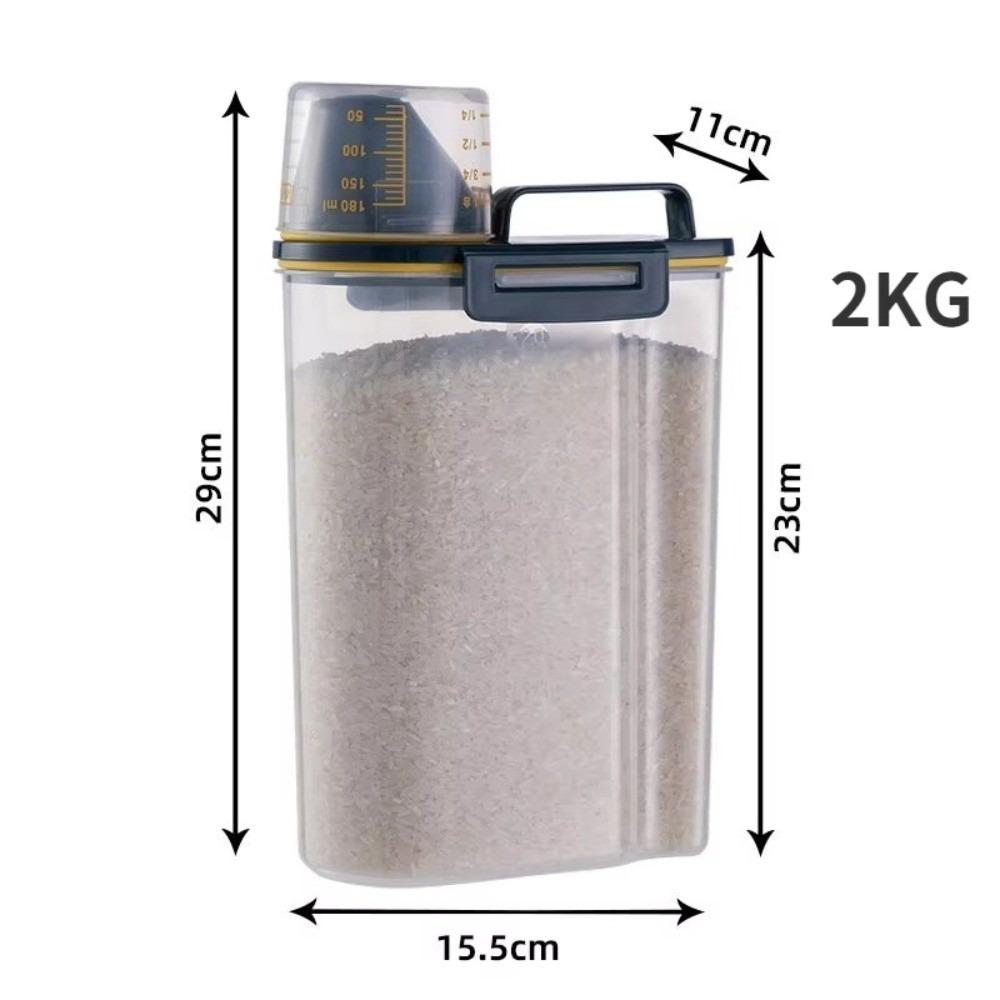 Large Capacity Dog Food Storage Bucket Box Plastic Storage Tank Premium Sealed Jar Kitchen