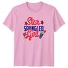 Star Spangled Girl Fourth Of July Patriotism Graphic Unisex TShirt Unisex Unisex Tee