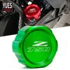 Moto Accessories CNC Rear Brake Fluid Cylinder Master Reservoir Cover Cap For KAWASAKI Z750 Z 750 2007 2008 2009 2010 2011 2012
