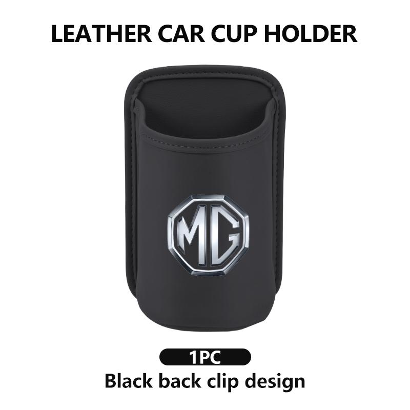 Car Leather Cup Holder Hang Drink Storage Box Accessories For MG GT 3 5 6 7 GS Pilot HS ZS ZX UU444