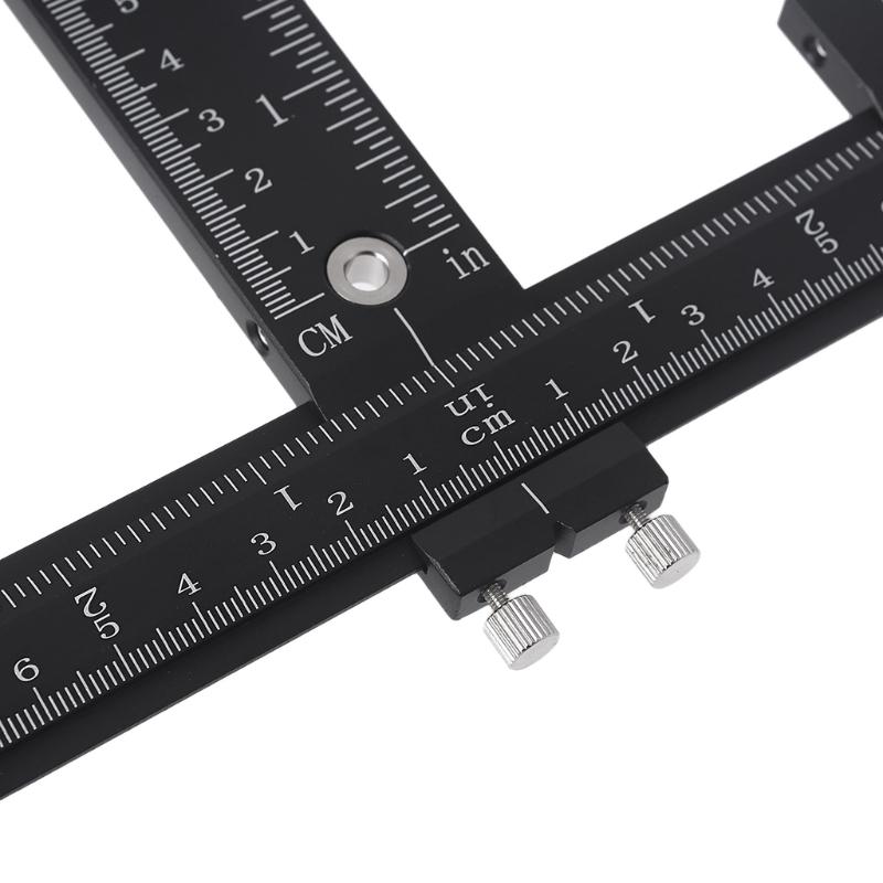 Мебельная фурнитура Регулируемый пуансон-локатор Деревообрабатывающий сверлильный шаблон Направляющая для сверления для установки ручки на дверь ящик