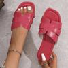 Luxury Summer Slippers Women Flat Outdoor Trend Sandals Fashion Beach Designer Slippers Slides Woman Big Size Lightweight Shoes