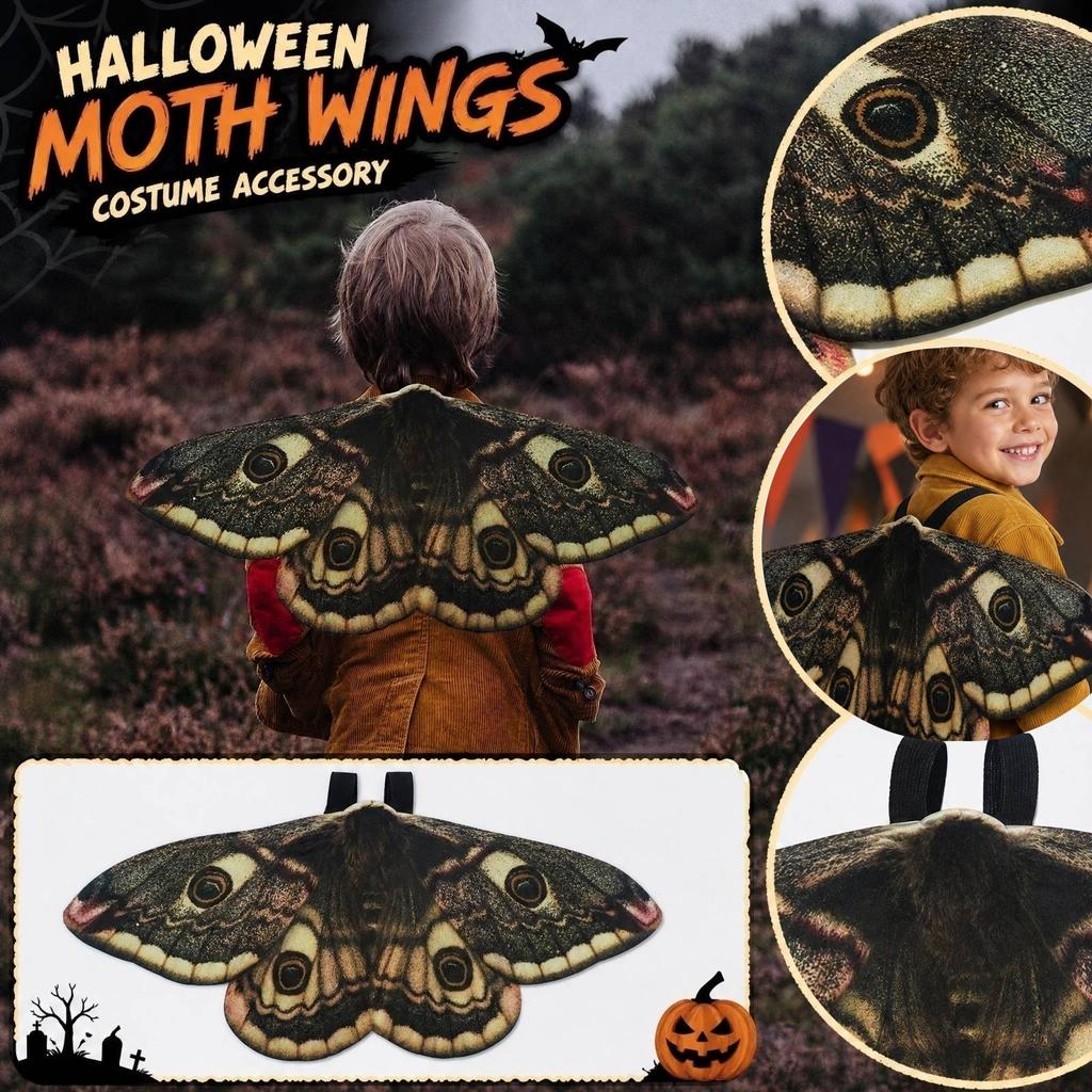 Kids Moth Costume Accessory for Halloween Party, Non-Woven Fabric