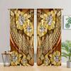 2 шт. Золотой цветок Кристалл занавеска кабинет кухня гостиная общежитие карниз карман оконные шторы спальня аксессуары домашний декор