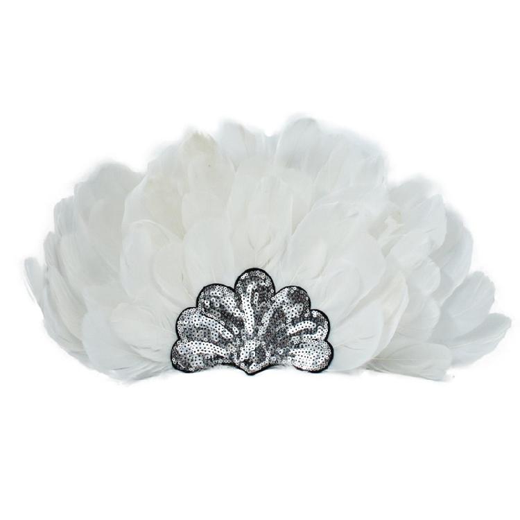 Повязки на голову с перьями и пайетками, головные уборы для Масленицы для девочек, маскарадные аксессуары